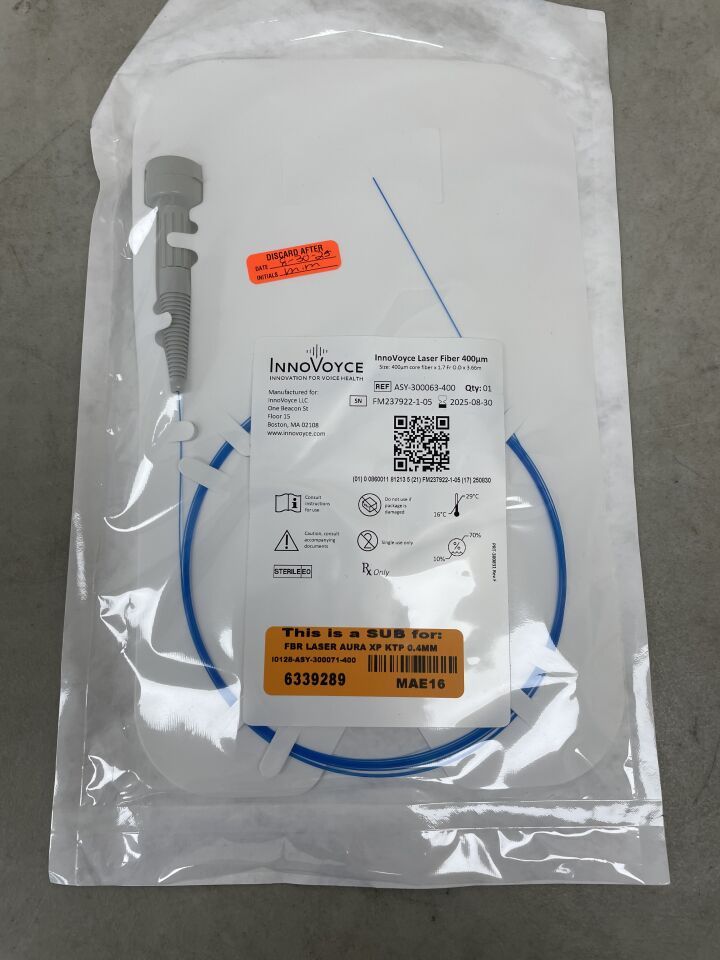 ASY-300063-400 - INNOVOYCE - 400 Laser Fiber 400µm, 1.7 x 3.66mm, (EA) - ( Expiry Date: 2025-08-30 )