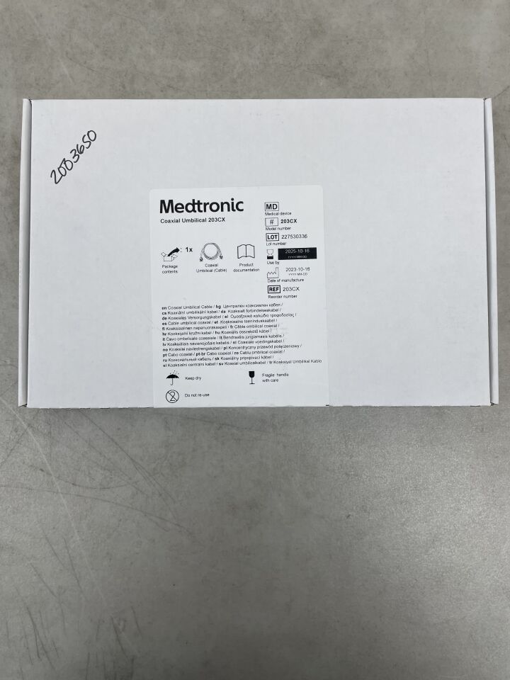 203CX - MEDTRONIC - Coaxial Umbilical Cable, (BX/1) - ( Expiry Date: 2025-10-16 )