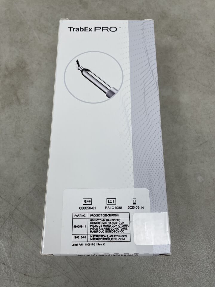600050-01 - MST - PRO Irrigating Goniectomy Handpiece, Ophthalmic Knife, Laser-Honed Serrated Blade, (BX/1) - ( Expiry Date: 2025-03-14 )