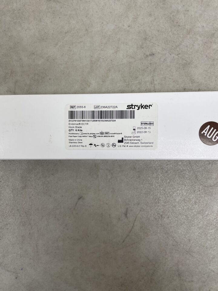 2055-6 - STRYKER - Endotrac ECTR Hook Blade, (BX/6) - ( Expiry Date: 2025-08-15 )