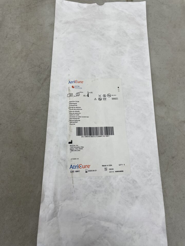 CGG100 - ATRICURE - Guía de selección de AtriClip Gillinov-Cosgrove (EA) - (Fecha de vencimiento: 01/04/2026)