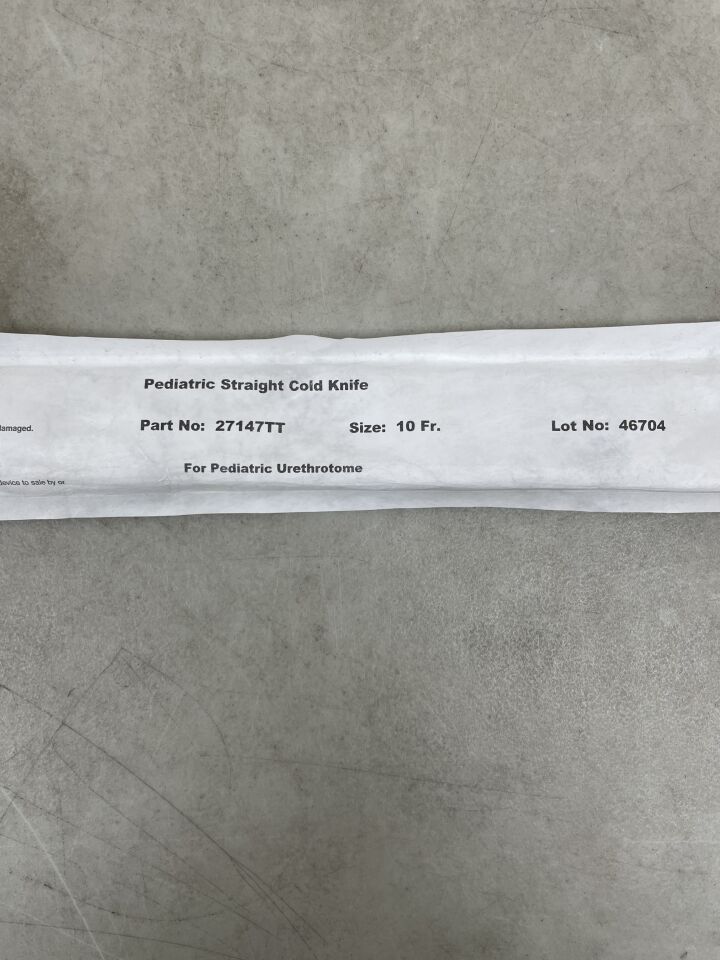 27147TT  -  STORZ  -  Straight Cold Knife, For Pediatric Urethrotome , ( EA )  -  ( Expiry Date : 2099-12-31 )