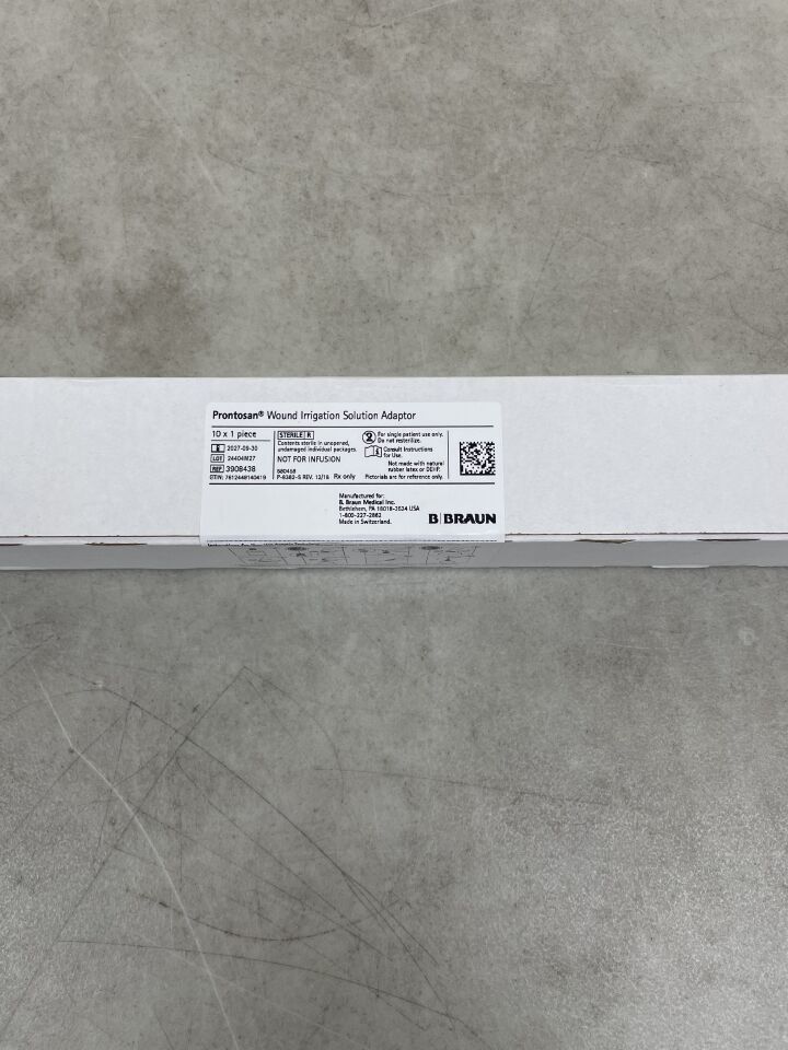 3908438 - B BRAUN - Prontosan 傷口沖洗帽，（10 個/盒）-（效期至：2027-09-30）