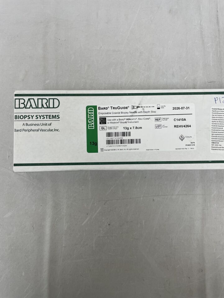 C1410A - BARD - Aguja de biopsia coaxial TruGuide 13G x 7,8 cm, ( ) - ( Fecha de caducidad : )