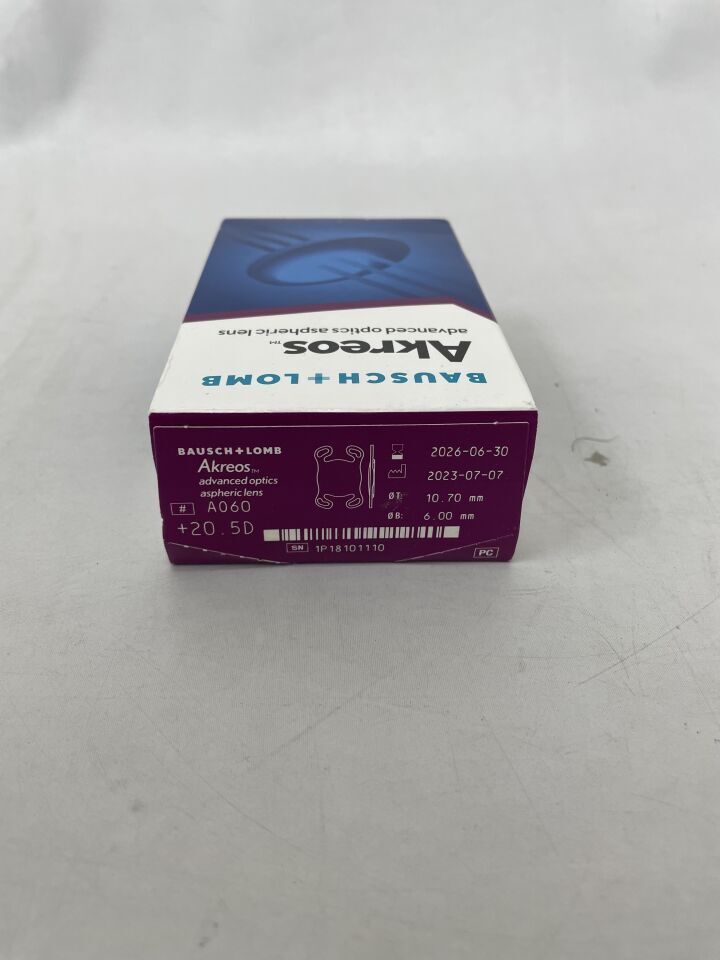 AO60P2050 - 博士倫 - Akreos 高級光學非球面鏡片，20.5D，（BX/1）-（有效期至：2026-06-30）