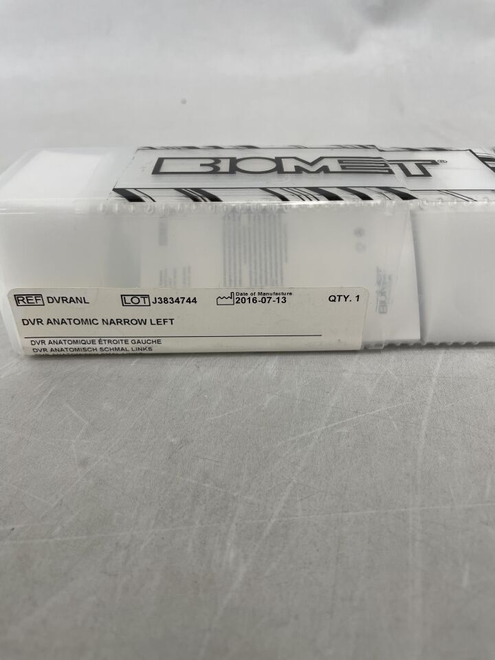 DVRANL - BIOMET - DVR Anatomic Short, Left , (EA) - ( Expiry Date: 2099-12-31 )
