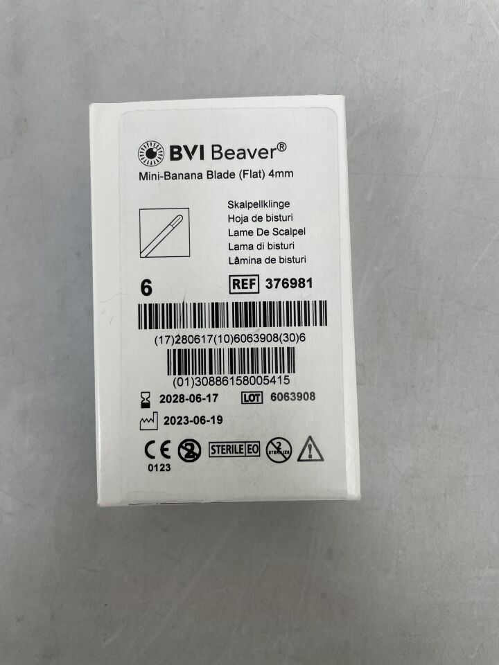 376981 - BVI - Arthro-Lok Mini-Banana Blade, Flat, 4mm, (BX/6) - ( Expiry Date: 2028-06-17 )