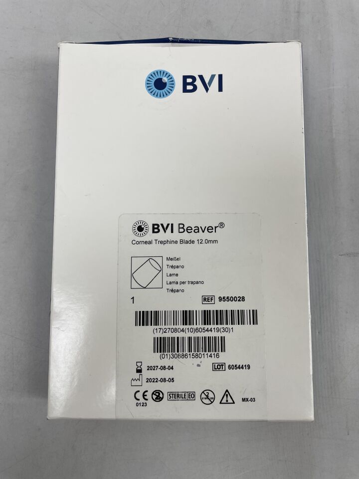 9550028 - BVI - Hoja de trépano corneal, 12,0 mm, ( ) - ( Fecha de caducidad: 04/08/2027 )