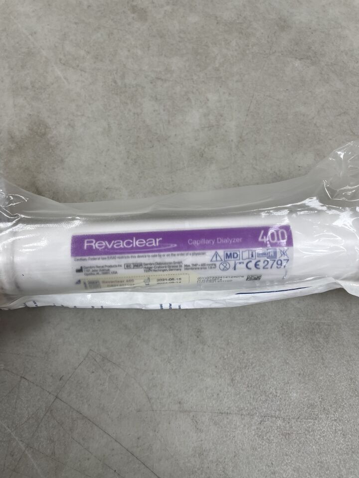 114746L - BAXTER - Revaclear 400 Dialyzer, (EA) - ( Expiry Date: 2024-05-14 )
