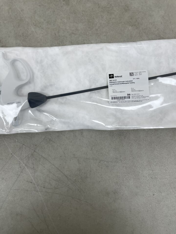5DCSR - MEDLINE - ETHICON ReNewal Endopath Curved Reprocessed Scissors with Monopolar Cautery, 5 mm, (EA) - ( Expiry Date: 2025-10-01 )