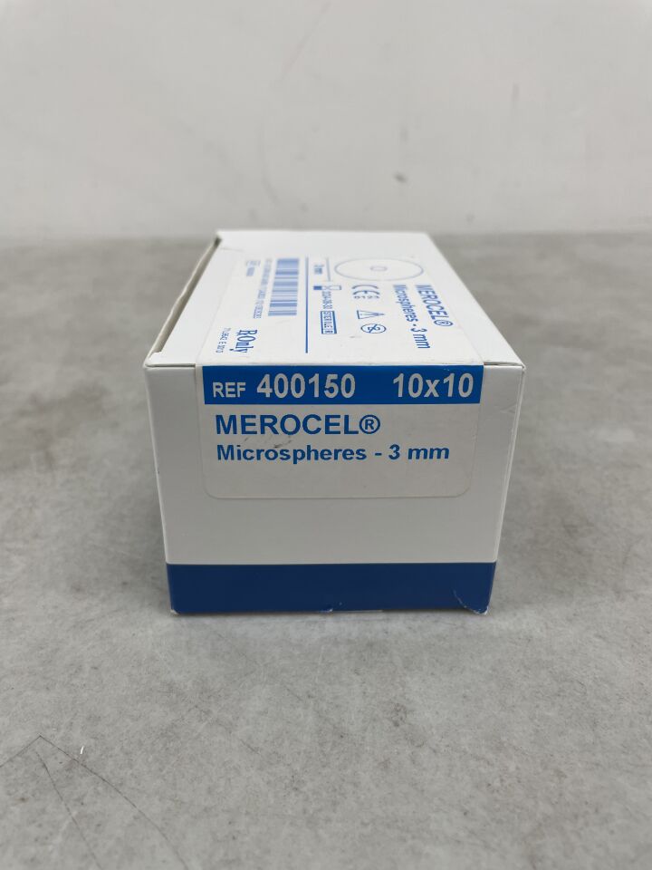 400150 - MEDTRONIC - Merocel Microspheres 3mm x 0.7cm (10/PK), (BX/10) - ( Expiry Date: 2024-08-30 )