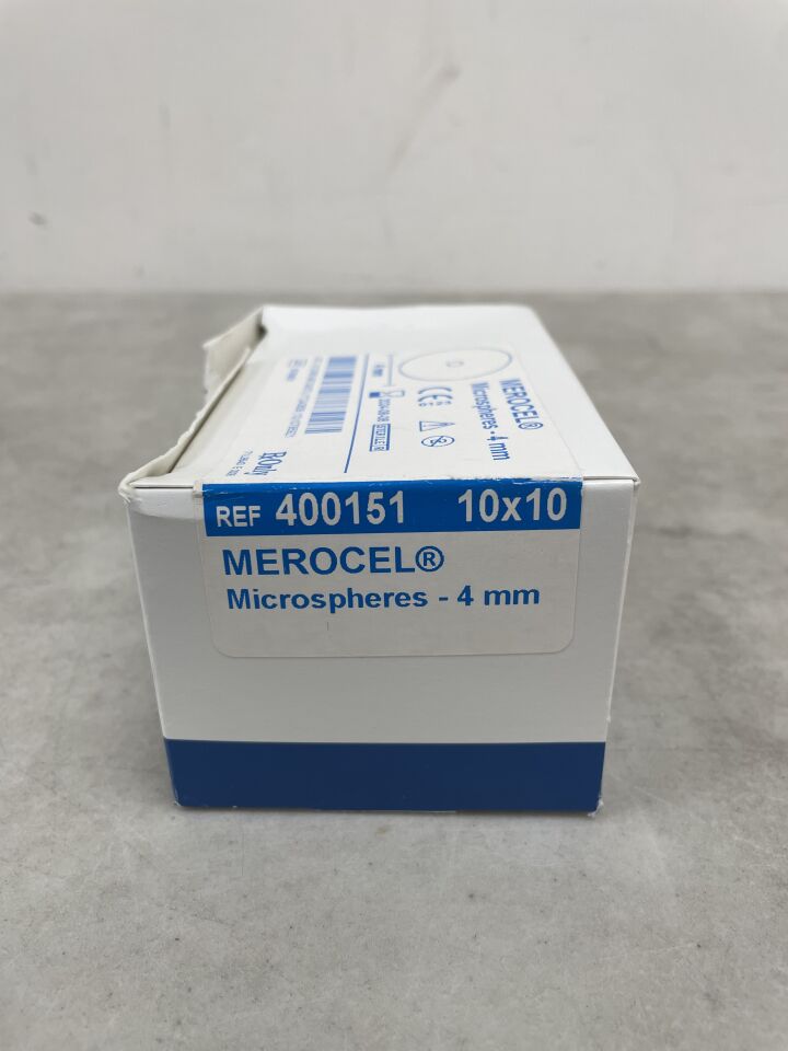 400151 - MEDTRONIC - Merocel Microspheres 4mm x 0.7cm (10/PK), (BX/10) - ( Expiry Date: 2024-08-08 )
