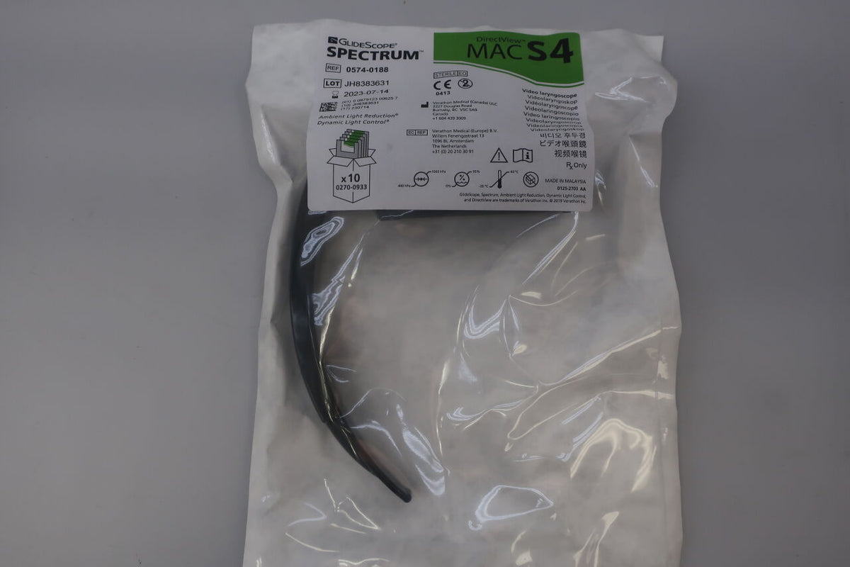 0574-0188 - VERATHON MEDICAL - GlideScope Spectrum Video Laryngoscope MAC S4, ()