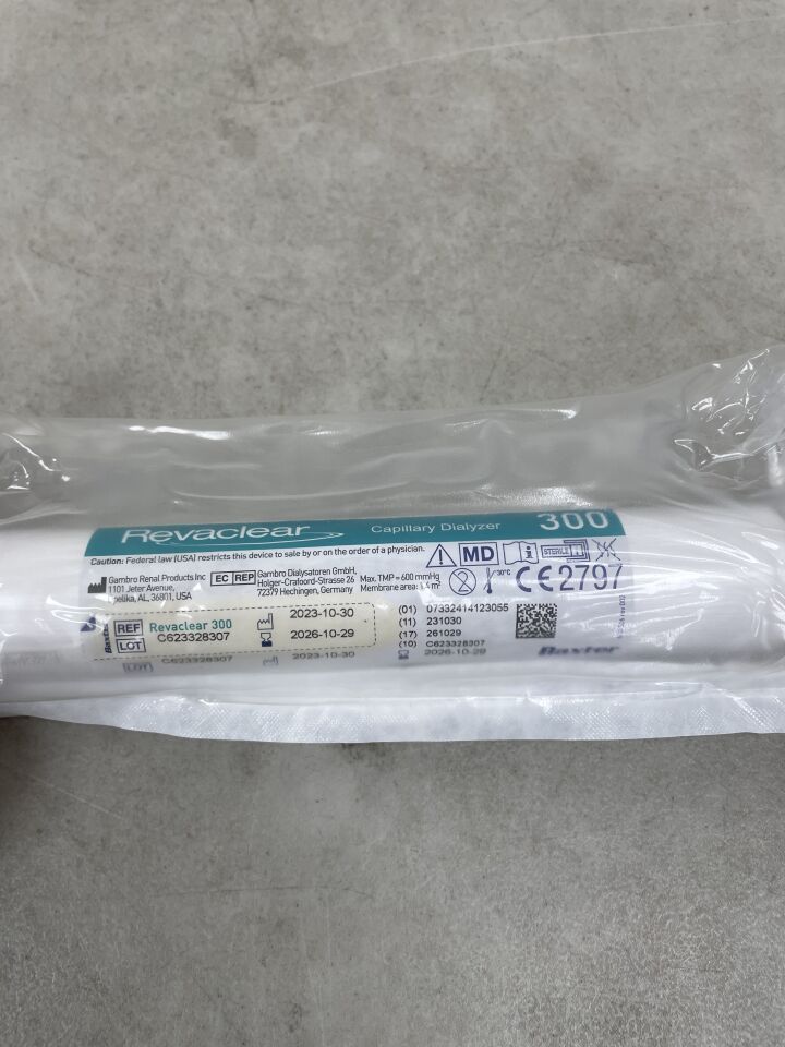 114745L - BAXTER - Revaclear 300 Dialyzer, (EA) - ( Expiry Date: 2026-10-29 )