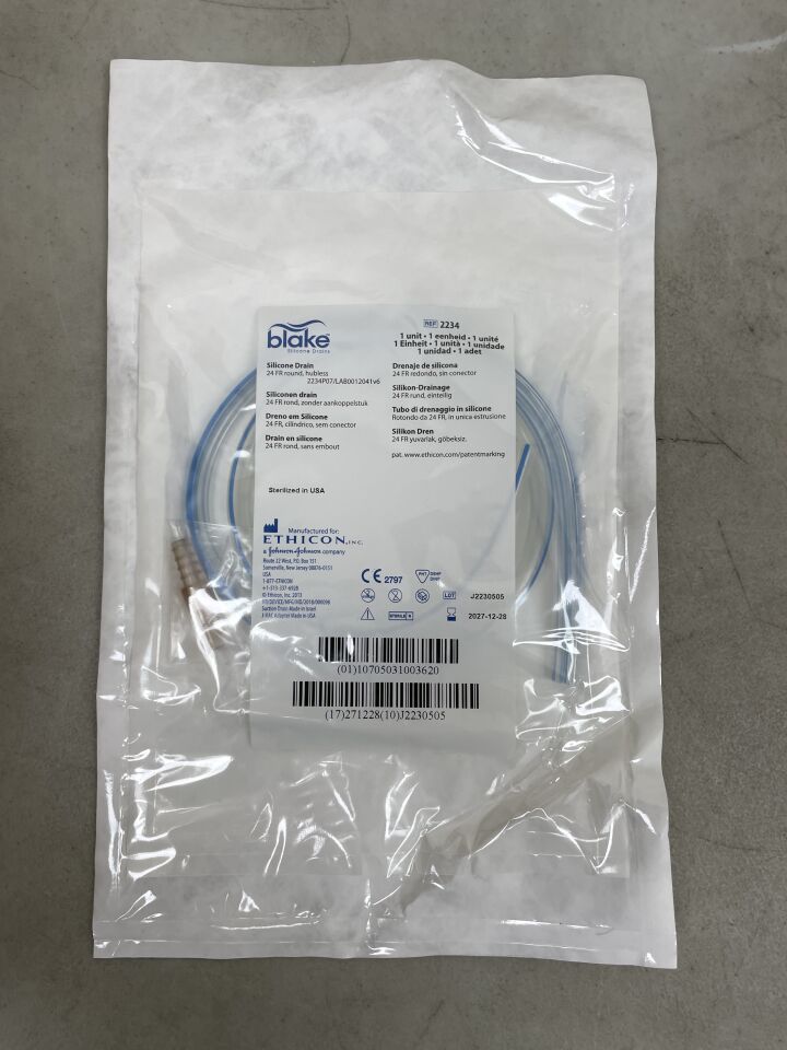 2234  -  ETHICON  -  Blake Round Hubless Silicone Drains, 24 Fr , ( EA )  -  ( Expiry Date : 2027-12-28 )
