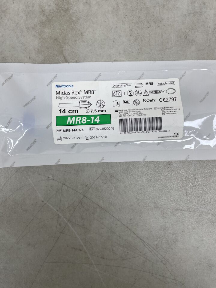 MR8-14AC75  -  MEDTRONIC  -  Midas Rex MR8 7.5mm Metal Cutter Diamond Wheel , ( EA )  -  ( Expiry Date : 2027-07-19 )