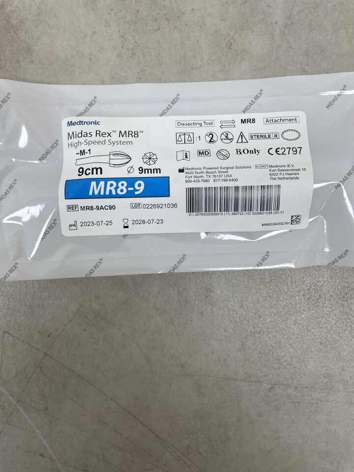 MR8-9AC90  -  MEDTRONIC  -  Midas Rex MR8, Acorn 9cm, 9mm , ( EA )  -  ( Expiry Date : 2028-07-23 )