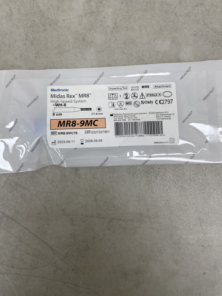 MR8-9MC16  -  MEDTRONIC  -  Midas Rex MR8 Metal Cutter Carbide 9cm, 1.6mm , ( EA )  -  ( Expiry Date : 2028-09-09 )