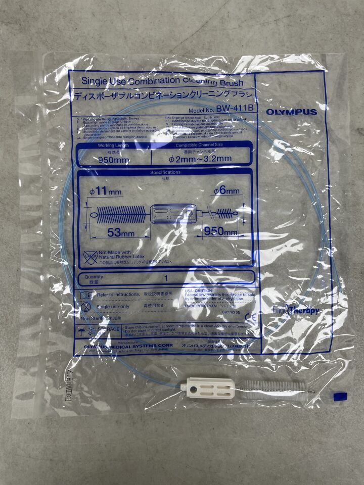BW-411B - 奧林巴斯 - 組合清潔刷 2mm-3.2mm，一次性使用，（EA）-（有效期至：2099-12-31）