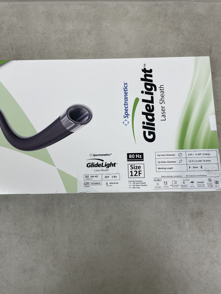 500-301  -  SPECTRANETICS  -  GlideLight Laser Sheath, 12 Fr x 50 cm Working Length , ( BX/1 )  -  ( Expiry Date : 2026-05-08 )