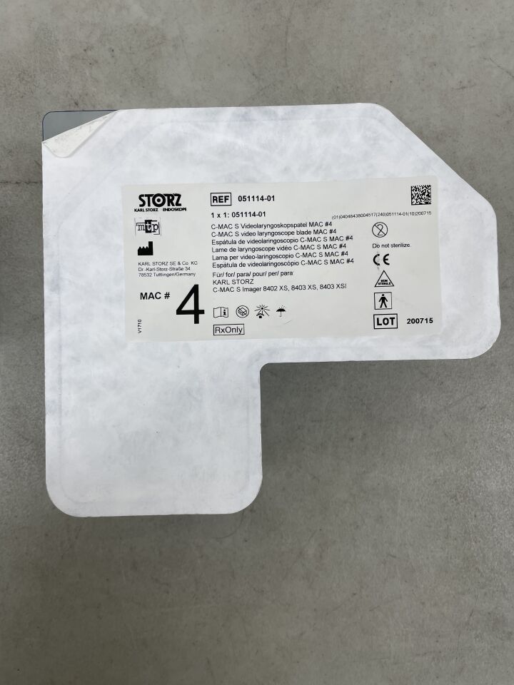 051114-01  -  STORZ  -  C-MAC S Video Laryngoscope MAC 4 , ( EA )  -  ( Expiry Date : 2099-12-31 )