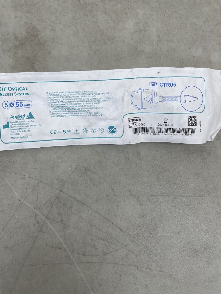 CTR05 - APPLIED MEDICAL RESOURCES - Kii Optical Access System, Z-Thread 5mm x 55mm, (EA) - ( Expiry Date: 2024-03-09 )