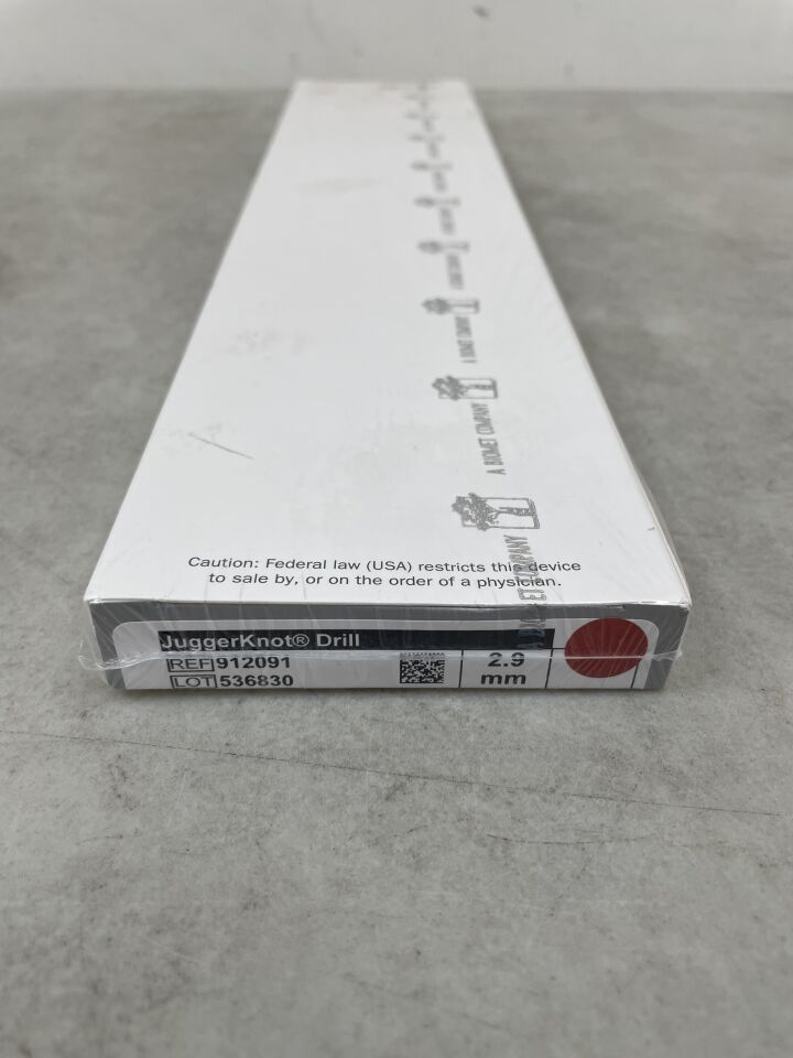 912091 - BIOMET - 2.9mm juggerknot drill, stainless steel, (BX/1) - ( Expiry Date: 2025-12-02 )