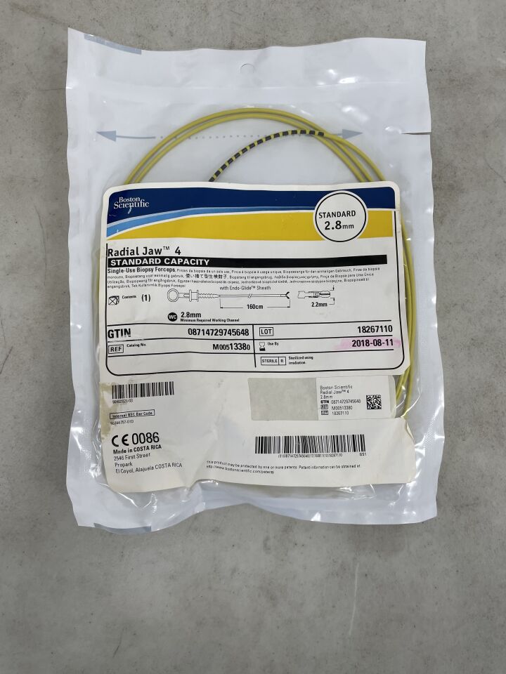 1338 - BOSTON SCIENTIFIC - Radial Jaw 4 Single-Use Biopsy Forceps - Standard Capacity - 2.8mm x 160cm, (EA) - ( Expiry Date: 2025-05-17 )