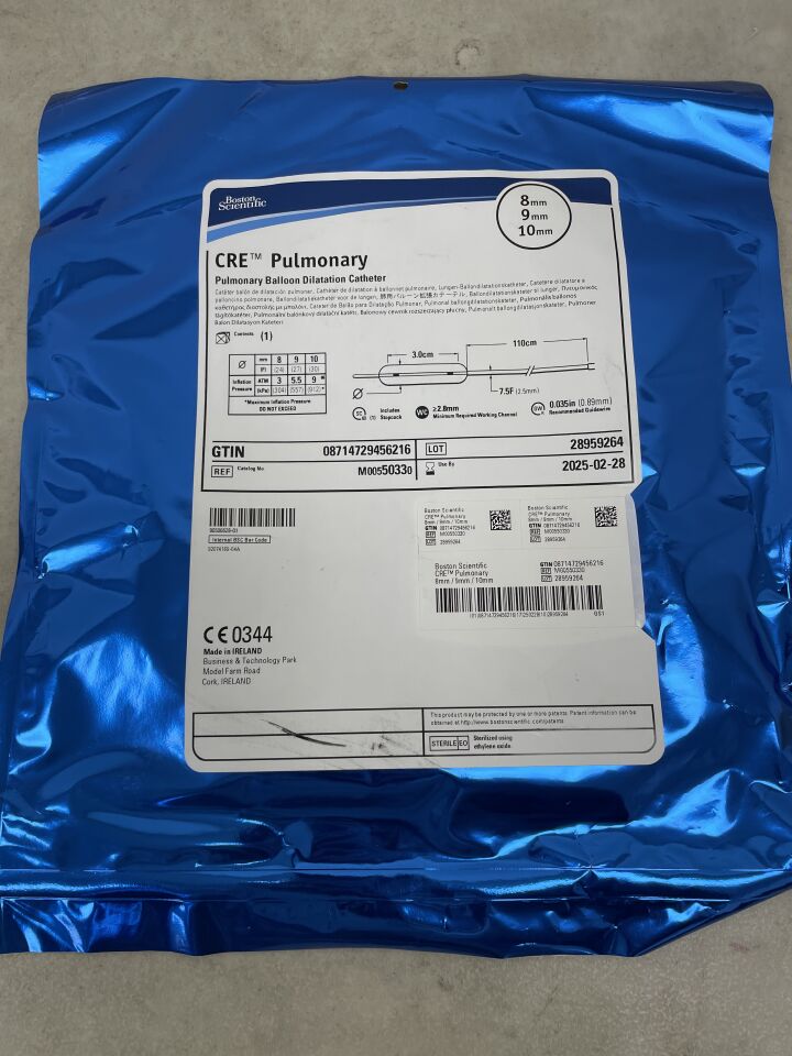 5033 - BOSTON SCIENTIFIC - CRE Pulmonary Balloon Dilatation Catheter - 8mm x 9mm x 10mm, (EA) - ( Expiry Date: 2025-02-28 )