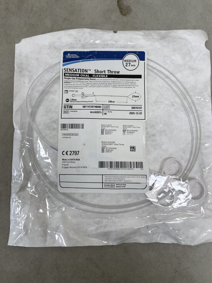 6267 - BOSTON SCIENTIFIC - Sensation Short Throw Snare, Medium, 27mm Loop Width, 240 cm Length, (EA) - ( Expiry Date: 2025-12-07 )
