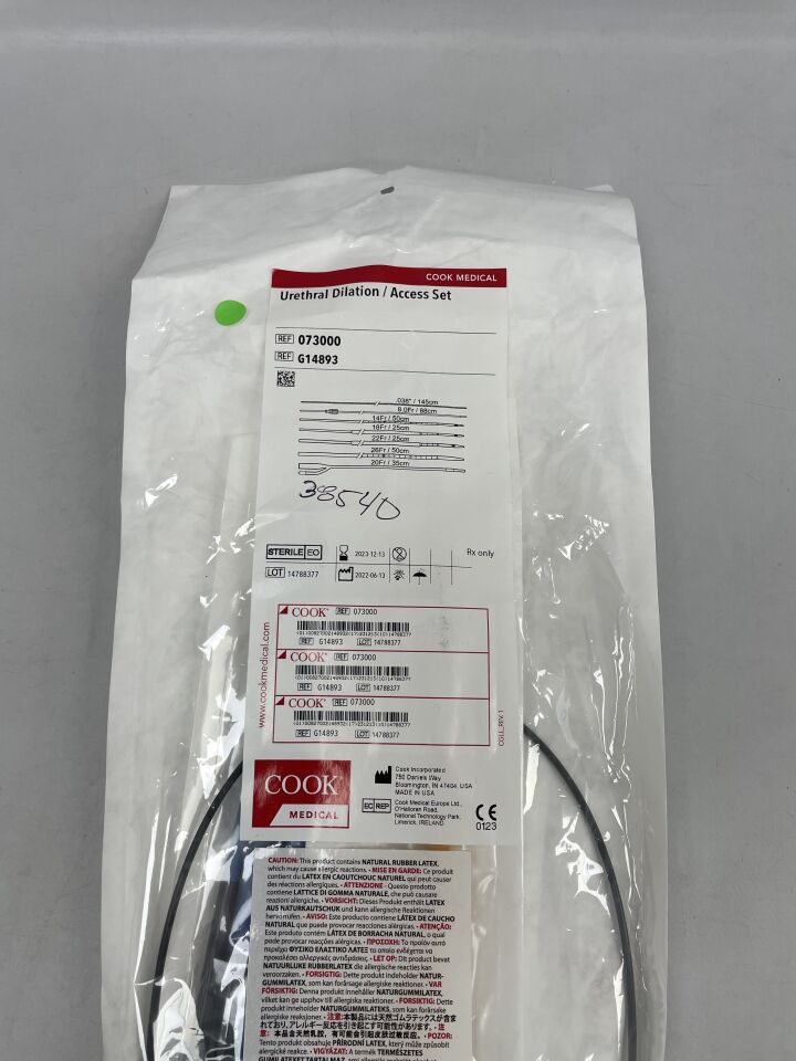 G14893 - COOK - Urethral Dilation Access Set 14F, 18F, 22F, (EA) - ( Expiry Date: 2025-09-29 )