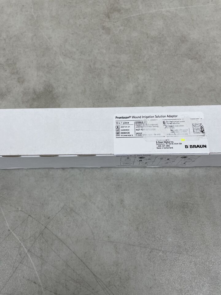 3908438 - B BRAUN - Prontosan 傷口沖洗帽，（10 個/盒）-（效期至：2027-01-31）