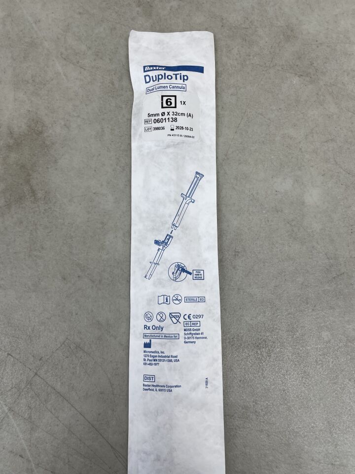 601138 - BAXTER - DuploTip 雙腔套管 5mm x 32cm，（EA）-（有效期限至：2028-10-23）