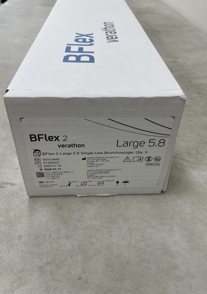 0570-0450 - BD - Glidescope BFlex2 5.8 Large Bronchoscope, Disposable, (BX/5) - ( Expiry Date: 2028-01-17 )
