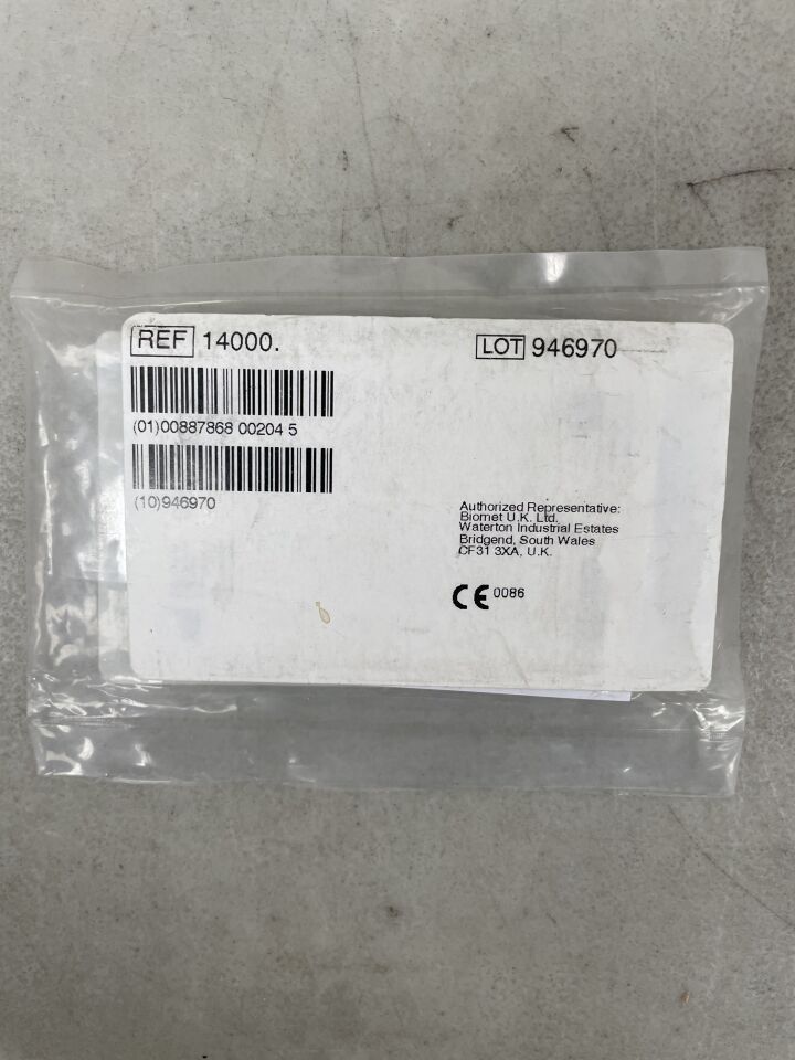 14000 - BIOMET - Side plate, 4H, Orthopaedic Fixation Plate, (EA) - ( Expiry Date: 2099-12-31 )
