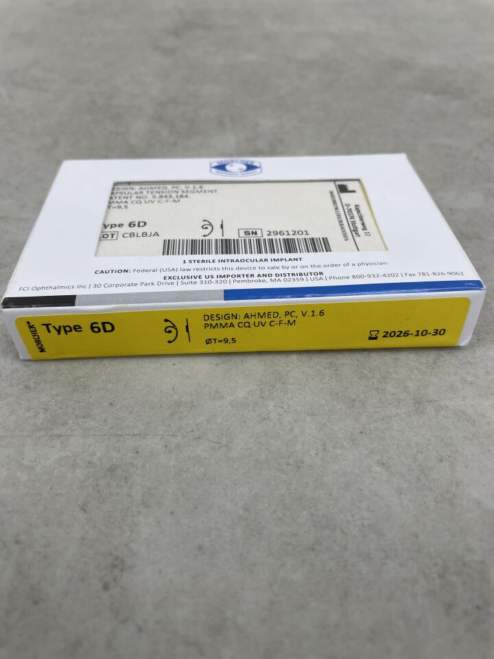 6D V.1  -  MORCHER  -  Implants Design Ahmed PC Capsular Tension Segment Type 6D , ( BX/1 )  -  ( Expiry Date : 2026-10-30 )