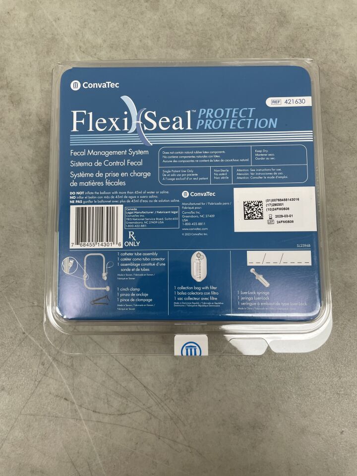 421630  -  CONVATEC  -  FlexiSeal Protect Fecal Management System (FMS) , ( EA )  -  ( Expiry Date : 2029-03-01 )