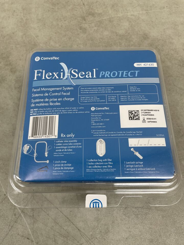 421630 - CONVATEC - FlexiSeal Protect Fecal Management System (FMS), (EA) - ( Expiry Date: 2029-02-01 )