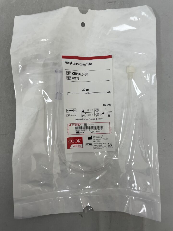 G02791 - COOK - Vinyl Connecting Tube 30cm, (EA) - ( Expiry Date: 2027-07-30 )