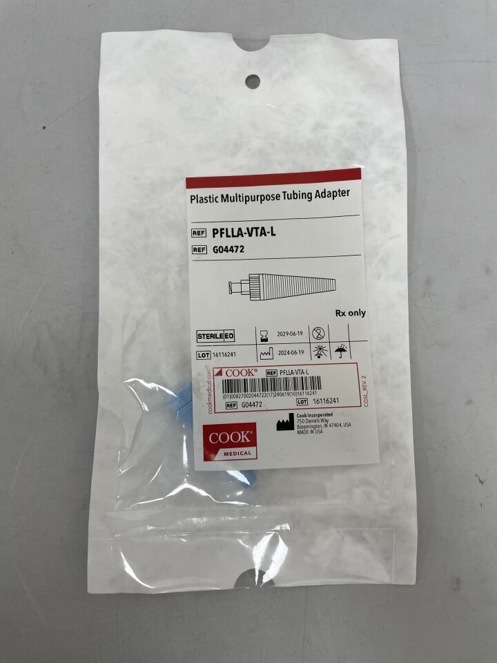 G04472 - COOK - Adaptador de tubo multiusos de plástico (unidad) - (Fecha de vencimiento: 19/06/2029)
