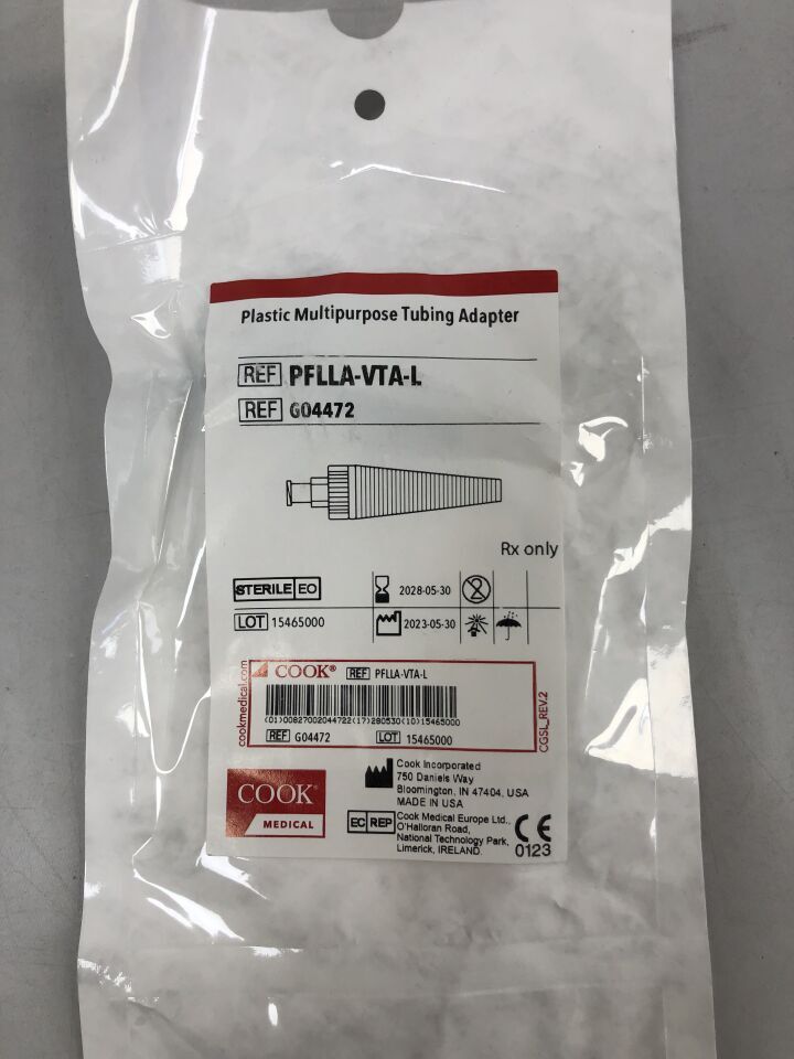 G04472 - COOK - Adaptador de tubo multiusos de plástico (unidades) - (Fecha de vencimiento: 30/05/2028)