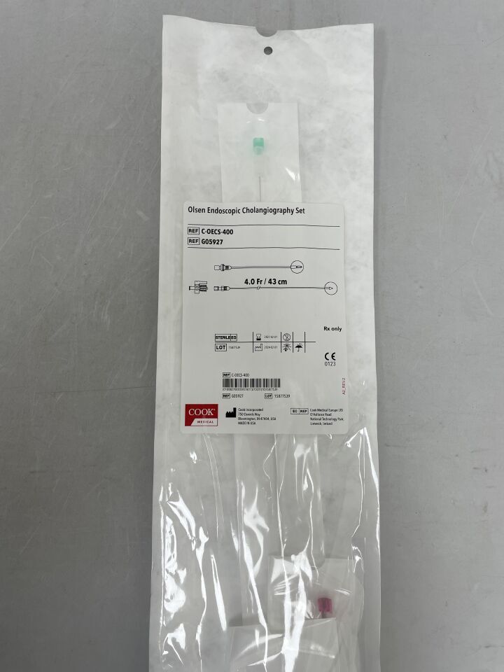 G05927 - COOK - Olsen Endoscopic Cholangiography Set w/Needle 4F x 43cm, (EA) - ( Expiry Date: 2027-02-01 )
