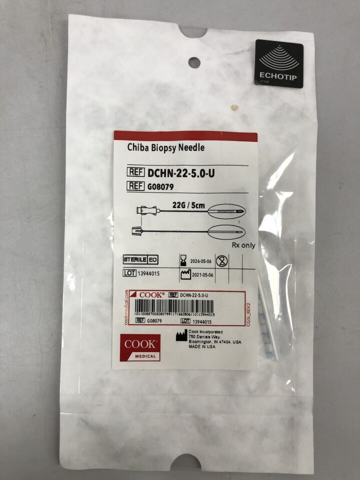 G08079 - COOK - Chiba活檢針，22G，（EA）-（有效期至：2026-05-06）