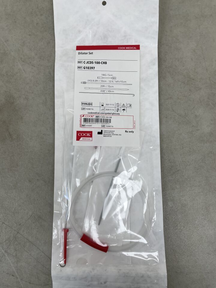 G10397 - COOK - 擴張器套裝 8F、12F、16F、20F，（EA）-（有效期至：2027-11-13）