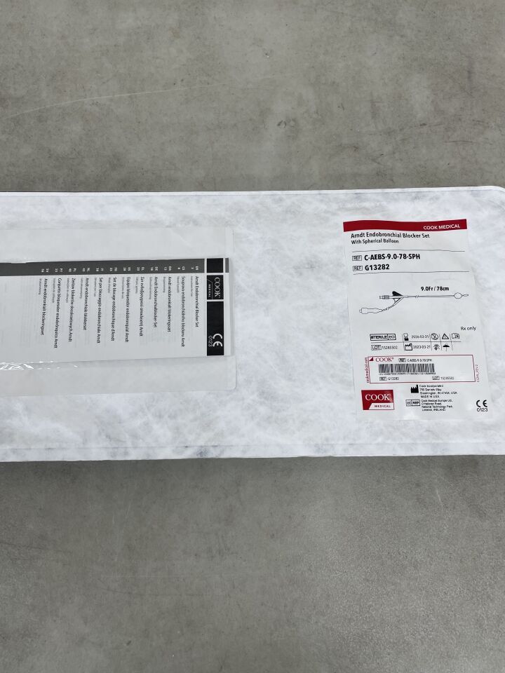 G13282 - COOK - Arndt 支氣管內封堵器套裝（含球形球囊 9F x 78cm），（EA）-（有效期至：2026-03-21）