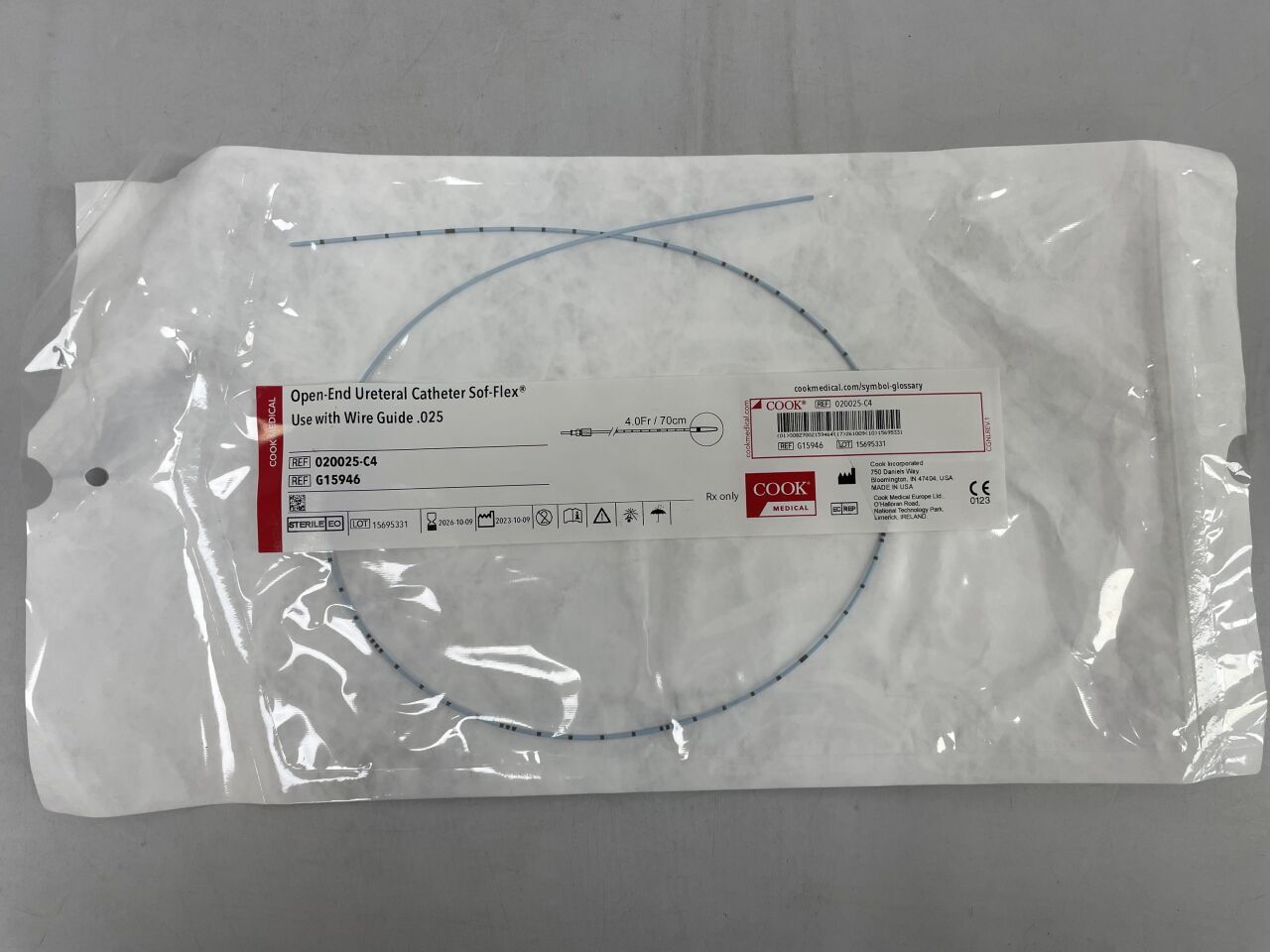 G15946 - COOK - 開口式輸尿管導管 sof-flex 4f x 70cm，0.025"，（EA）-（有效期至：2026-10-09）