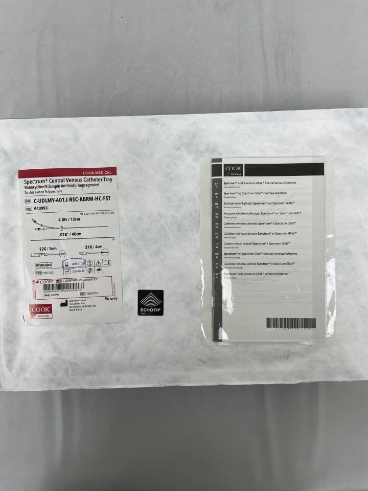 G43993 - COOK - Bandeja CVC Spectrum de doble luz, m+r 4f x 12cm, (unidad) - (Fecha de caducidad: 31/01/2026)