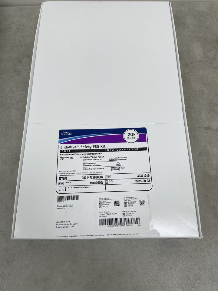 0900 - BOSTON SCIENTIFIC - EndoVive Safety Percutaneous Endoscopic Gastrostomy Kit, 20F, Pull, ENFit Connector, () - ( Expiry Date: 2025-08-31 )