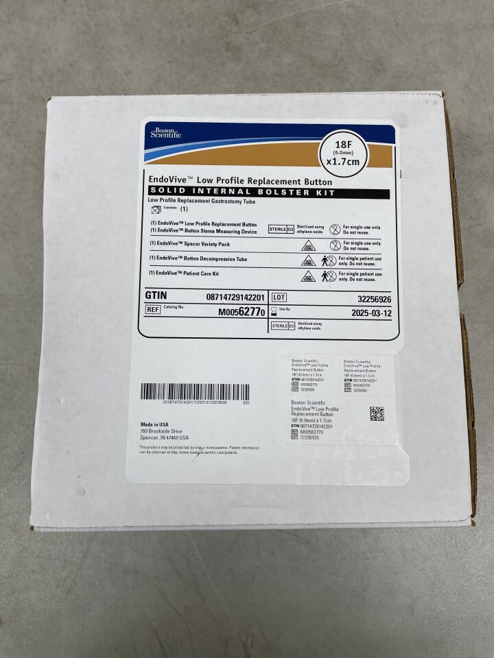 6277 - BOSTON SCIENTIFIC - Endovive Low Profile Replacement Button, Solid Internal Bolster Kit, 18F x 1.7cm, (BX/1) - ( Expiry Date: 2025-09-27 )