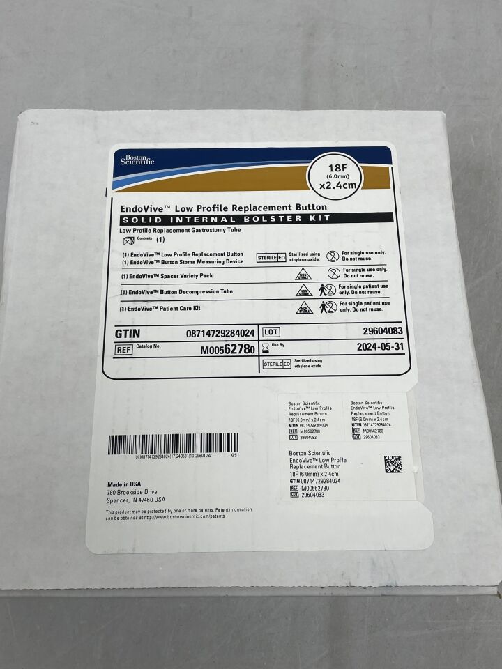 6278 - BOSTON SCIENTIFIC - EndoVive Low Profile Replacement Button, Solid Internal Bolster Kit, 18F x 2.4cm, (BX/1) - ( Expiry Date: 2024-11-27 )